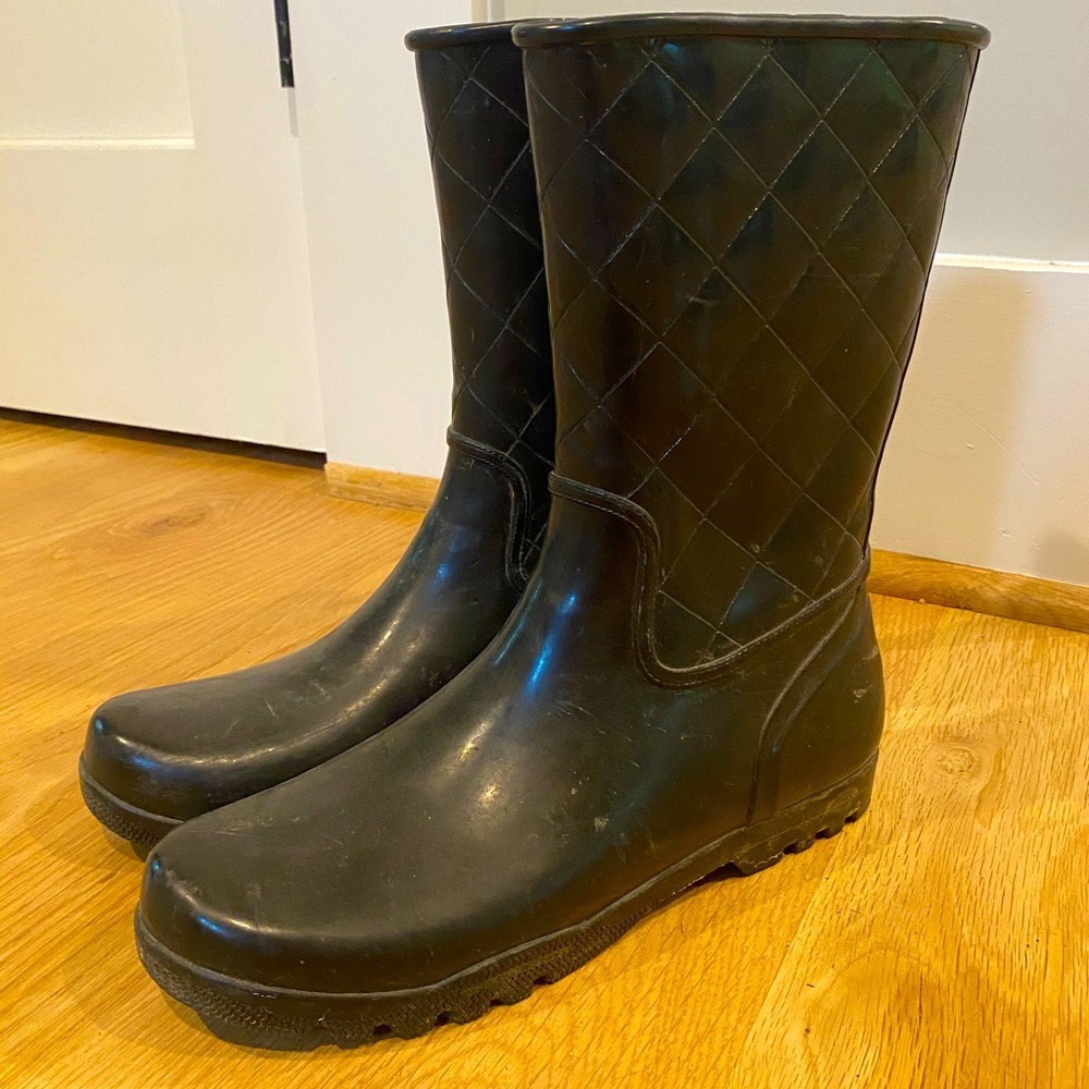 •SPERRY• Black Rainboots